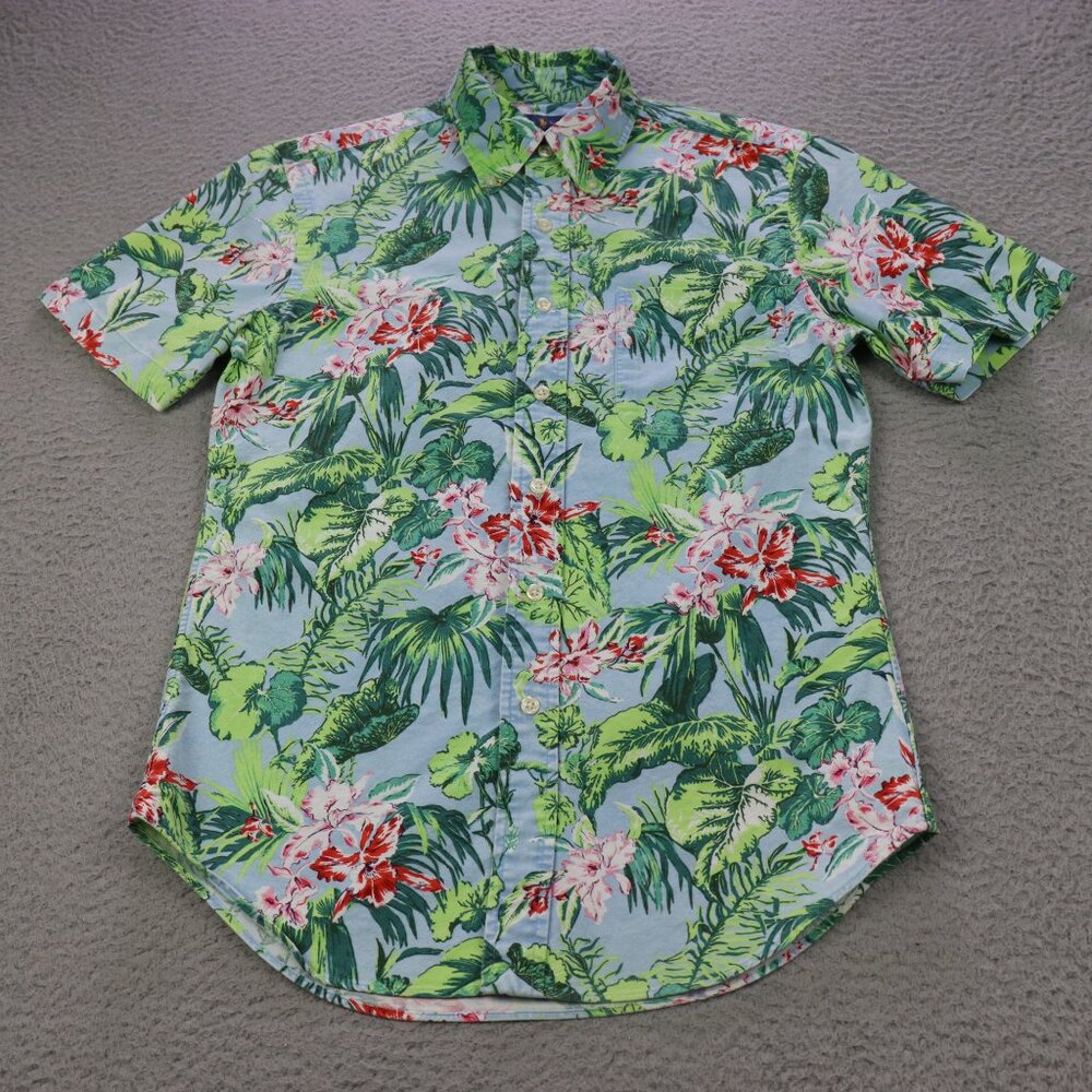 Ralph Lauren Shirt Mens Small Slim Fit Multicolor Floral Hawaiian Button Down - Picture 2 of 11